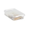 Petite Boîte en plastique plate 1 litre empilable