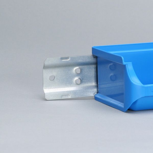 Lot de 6 bacs à bec Taille 1 bleu avec rail ProfiPlus Allit