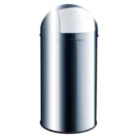 Poubelle professionnelle inox à clapet 30 litres