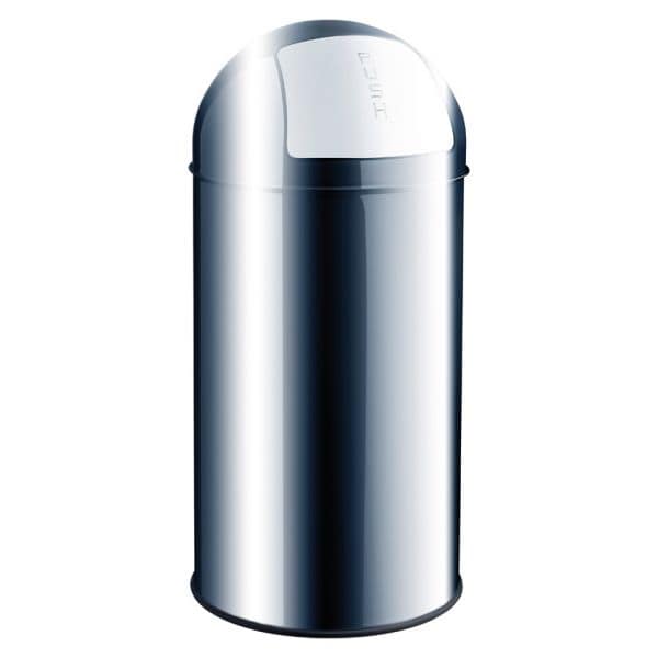 Poubelle professionnelle inox à clapet 30 litres