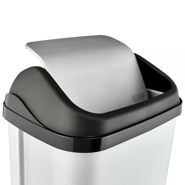Poubelle plastique à couvercle basculant 50 litres swantje