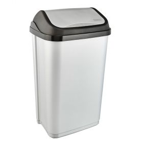 Poubelle plastique à couvercle basculant 50 litres swantje