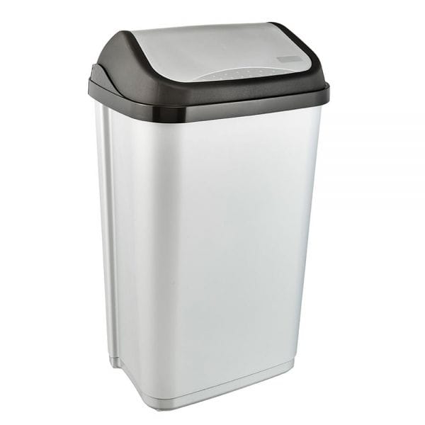 Poubelle plastique à couvercle basculant 50 litres swantje