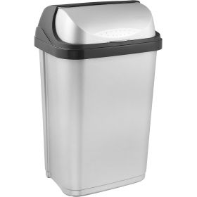 Poubelle plastique à couvercle coulissant 25 litres