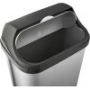 Poubelle plastique à couvercle coulissant 50 litres
