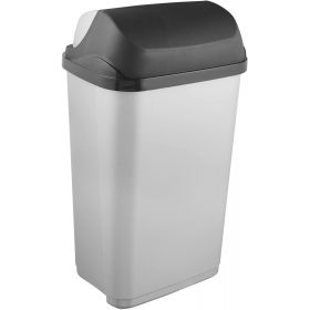 Poubelle plastique à couvercle coulissant 50 litres