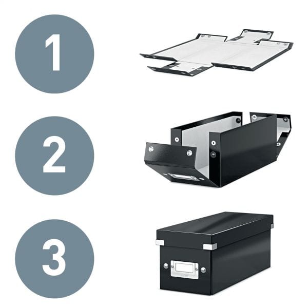 Cube de rangement en Carton avec couvercle Grand Format L