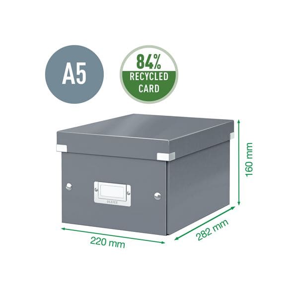 Petite Boîte de rangement en Carton A5+ avec couvercle