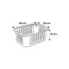 Petite Corbeille de rangement transparente M