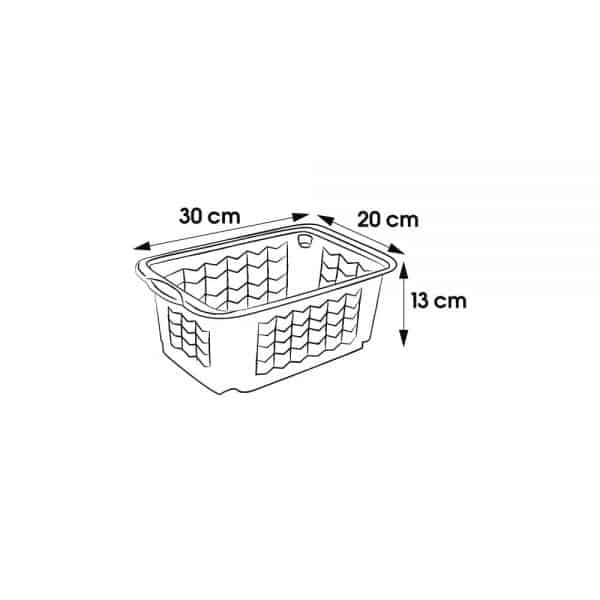 Petite Corbeille de rangement transparente S