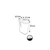 Boîte Verseuse 1 litre pour Sucre ou Farine