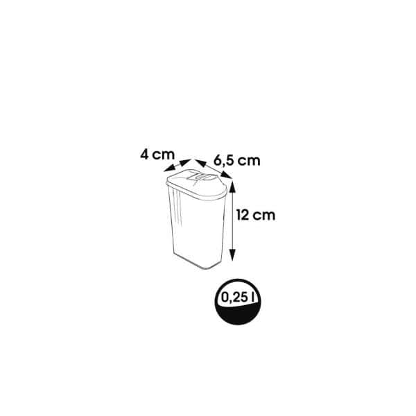 Petite boîte verseuse pour épices 250 ml