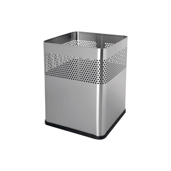 Corbeille à papier Carrée en acier 18 litres
