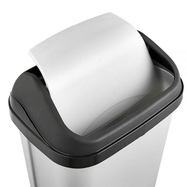 Poubelle plastique à couvercle basculant 10 litres