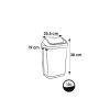 Poubelle plastique à couvercle basculant 10 litres