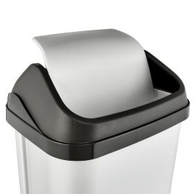 Poubelle en plastique recyclé à couvercle coulissant 25 litres