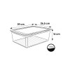 Lot de 3 boîtes de rangement Spécial Vêtements 11 litres