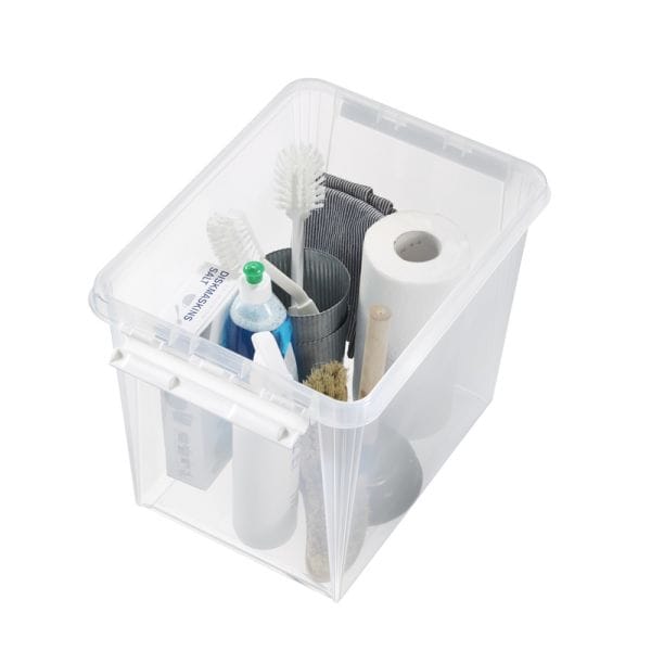 Boîte de rangement haute 25 litres avec couvercle