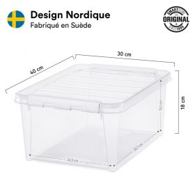 Boîte de rangement 14 litres avec 6 casiers séparés