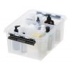 Boîte de rangement 14 litres avec 6 casiers séparés