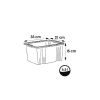 Petite Caisse de rangement transparente empilable 6,5 litres