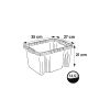 Caisse de rangement solide empilable 13,5 litres