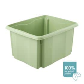 Bac de rangement gris en plastique recyclé 24 litres