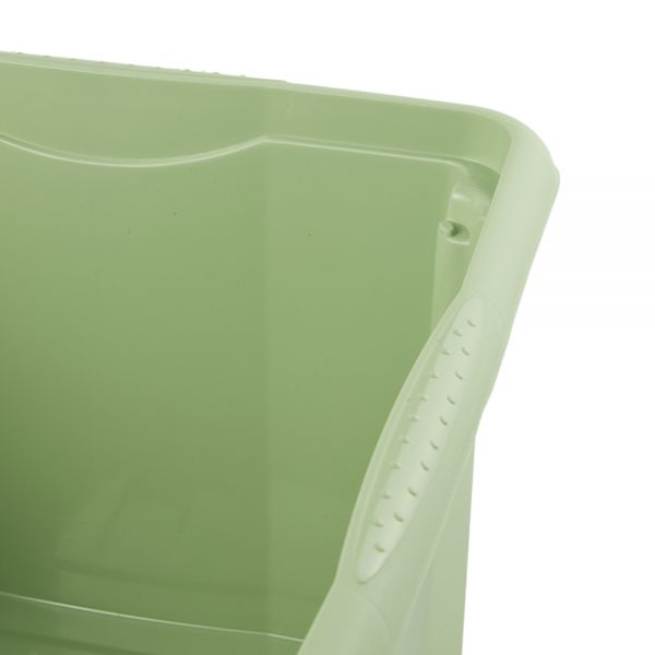 Bac de rangement gris en plastique recyclé 24 litres