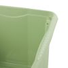 Bac de rangement gris en plastique recyclé 24 litres