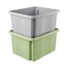 Bac de rangement gris en plastique recyclé 24 litres