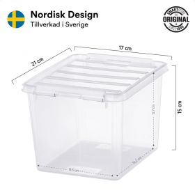 Petite Boîte carrée transparente 3 litres Classic 3