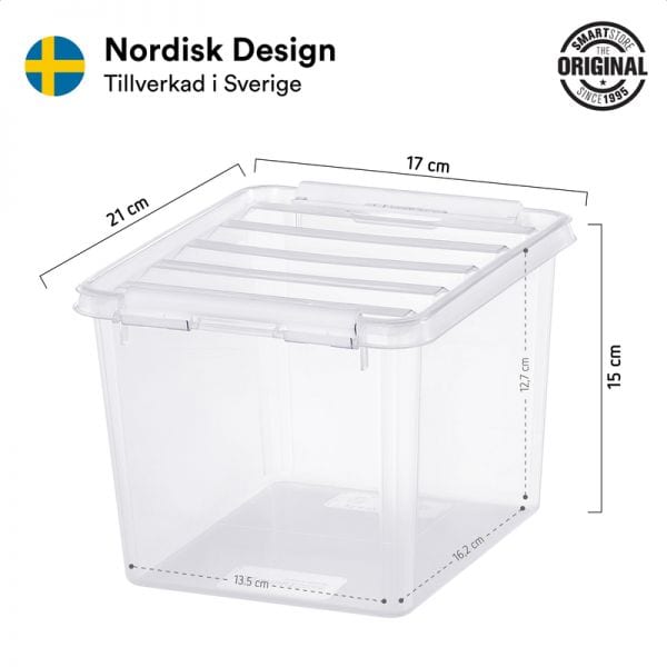 Petite Boîte carrée transparente 3 litres Classic 3