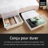 Boîte de rangement sous lit à roulettes 60 litres
