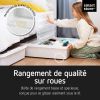 Boîte de rangement sous lit à roulettes 60 litres