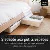 Boîte de rangement sous lit à roulettes 60 litres