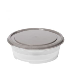 Boite plastique alimentaire ronde de 0,6 à 0,8 litre