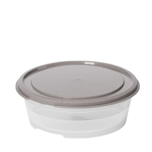 Boite plastique alimentaire ronde de 0,6 à 0,8 litre