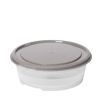 Boite plastique alimentaire ronde de 0,6 à 0,8 litre