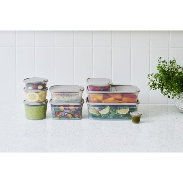Boite plastique alimentaire ronde de 0,6 à 0,8 litre