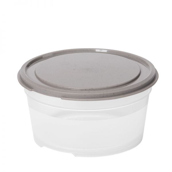 Boite plastique alimentaire ronde de 0,6 à 0,8 litre