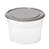 Boite plastique alimentaire ronde de 0,6 à 0,8 litre