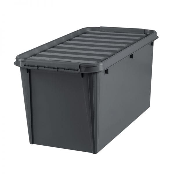 Grande Caisse plastique avec couvercle 70 litres