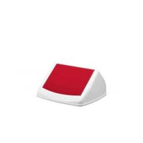 Couvercle basculant rouge pour bac Durabin 40 litres