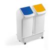 Chariot Trolley pour 2 poubelles Durabin 40 litres