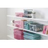 Boîte de rangement Rose transparente 14 litres