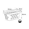 Corbeille à linge en Plastique 30,5 litres ergonomique