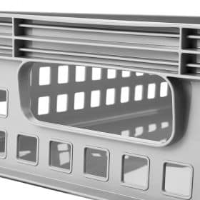 Caisse plate empilable pour fruits et légumes 22 litres