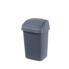 Poubelle en plastique solide à couvercle basculant 50 litres
