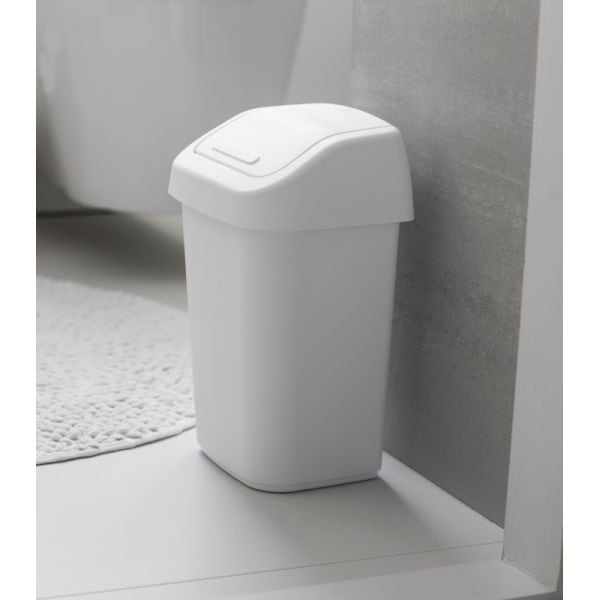 Poubelle à couvercle basculant style moderne 25 litres