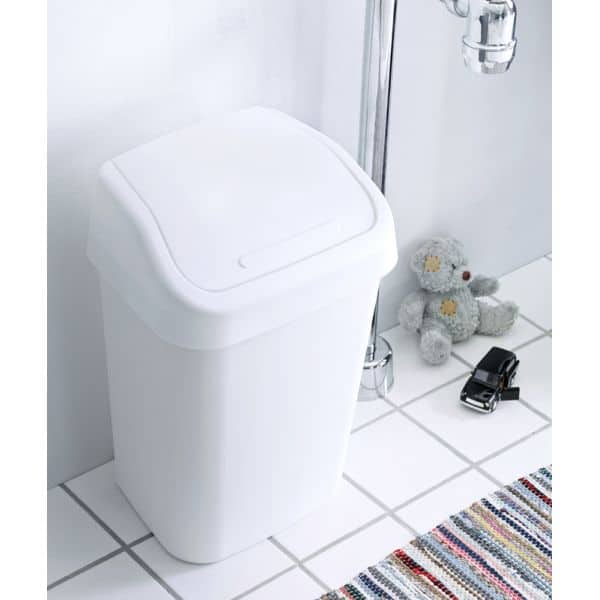 Poubelle à couvercle basculant style moderne 25 litres